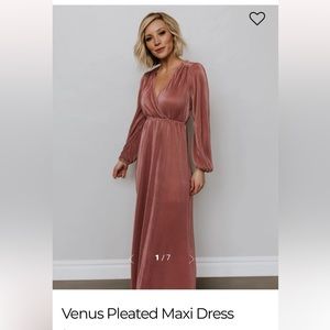 BalticBorn Venus Pleated Maxi Dress